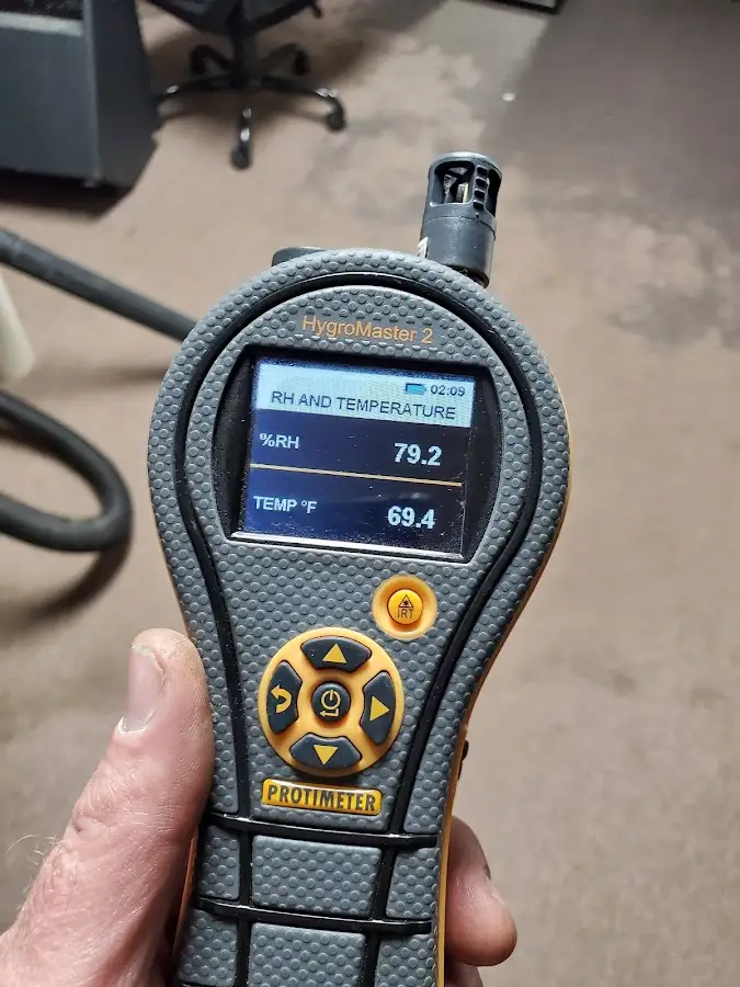 Moisture meter humidity assessment for Fire & Smoke Damage Restoration in Essex